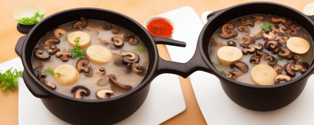 菌汤小火锅的做法
