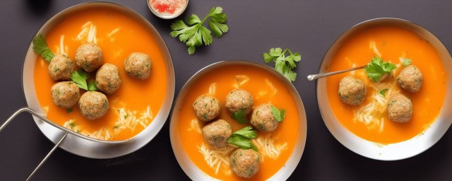 鸡肉汆汤丸子的做法