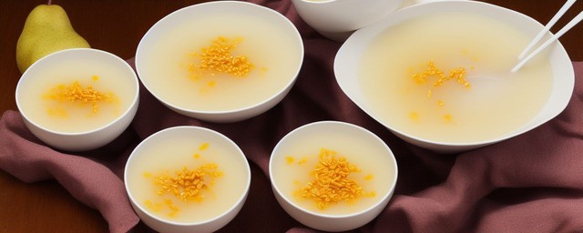 止咳雪梨汤的做法