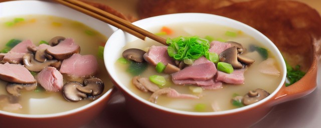 香菇炒火腿汤的做法