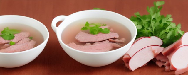 萝卜猪肝汤的做法