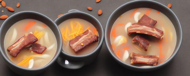 杏仁排骨汤的做法