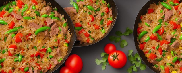 番茄牛肉粒炒饭的做法