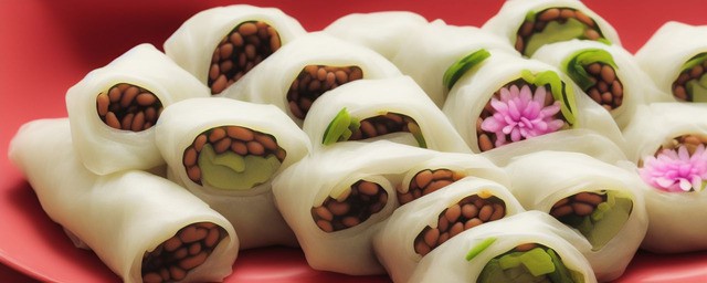 豆沙花卷的做法