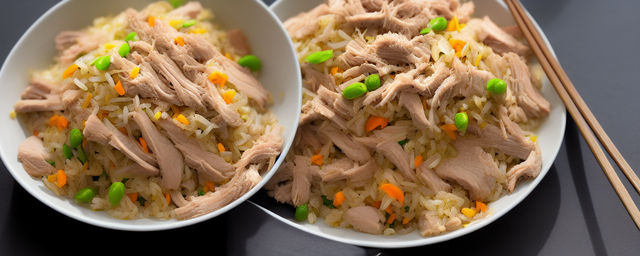 肉丝鸡蛋炒饭的做法