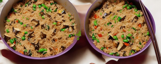 茄子炒饭的做法