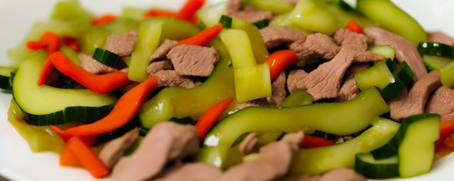 黄瓜炒肉的正宗做法