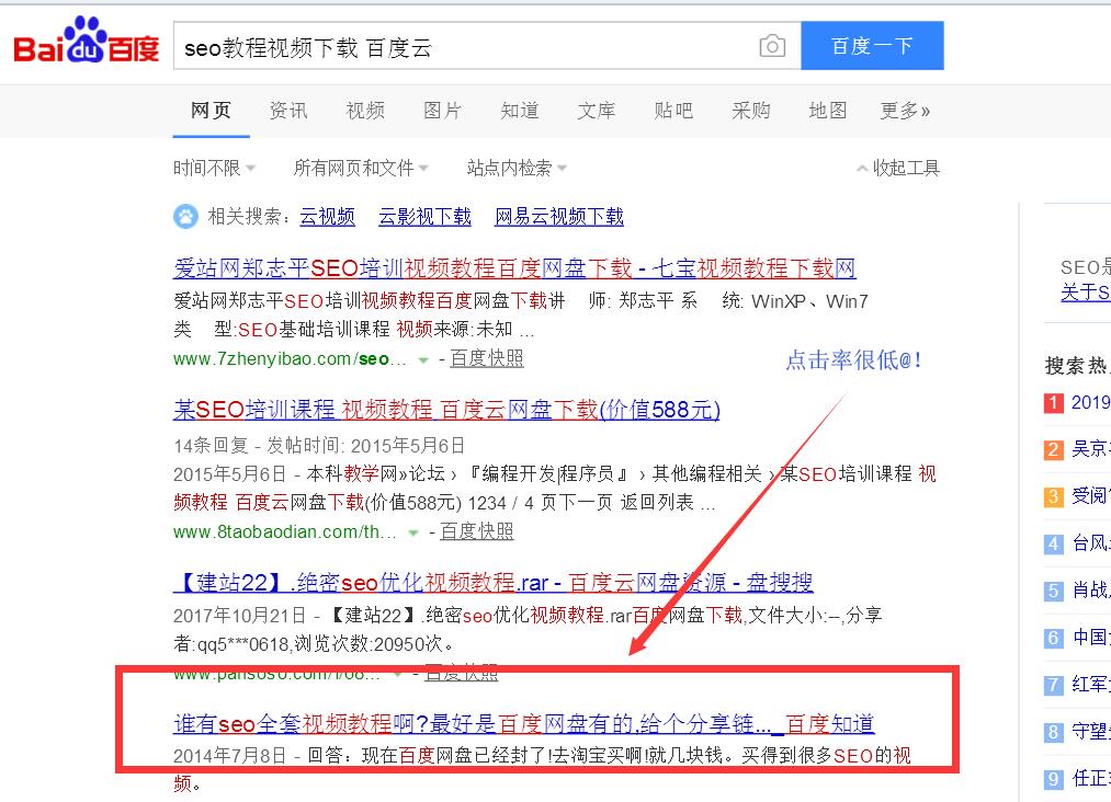 网站有了关键词排名和权重 但没有流量为什么！
