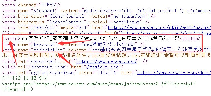 网站三大标签如何编写 更加利于SEO排名 