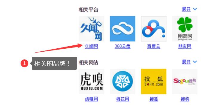 如何把品牌显示在百度相关搜索中！