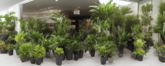 店铺门口放什么大型植物最旺