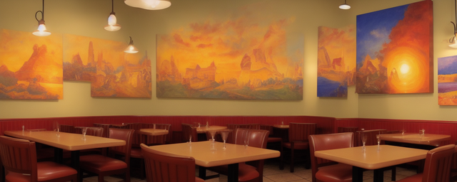 西南餐厅墙挂什么画最旺