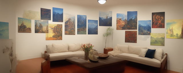 南墙挂什么背景画最旺