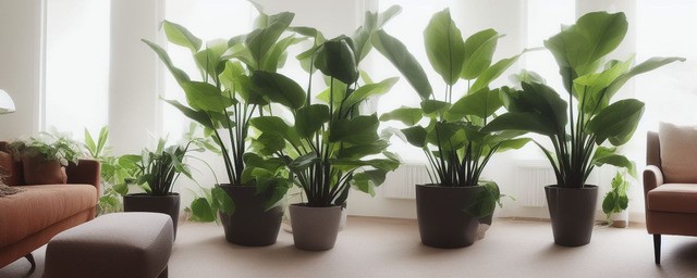 客厅最旺宅的大型植物