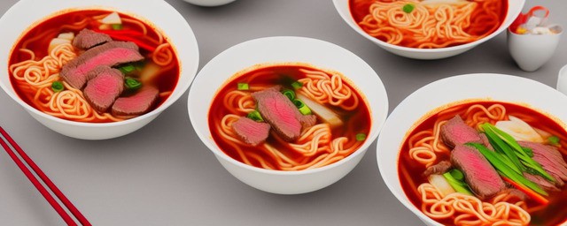红汤牛肉面汤的做法