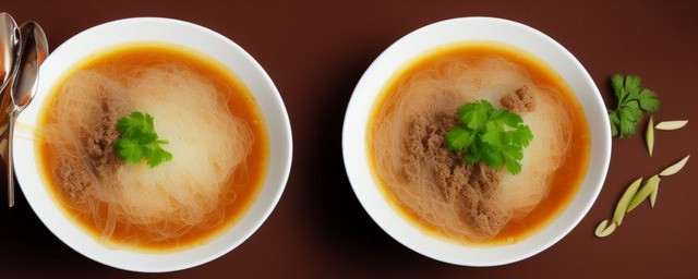 肉沫汤粉丝的做法