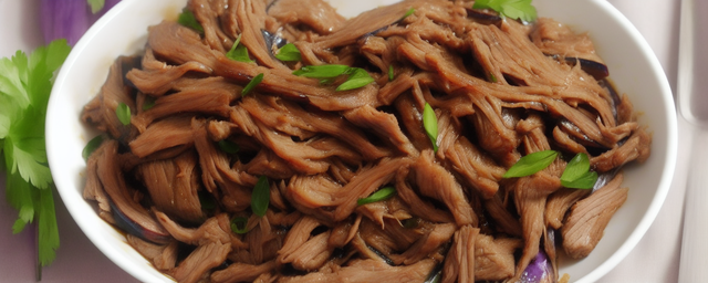 家常肉丝炒茄子的做法